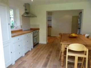 Purpose made kitchen and solid wood flooring